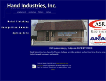 Tablet Screenshot of handindustries.com